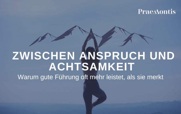 Zwischen Anspurch und Achtsamkeit