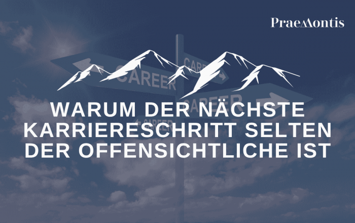 Warum der nächste Karriereschritt selten der offensichtliche ist